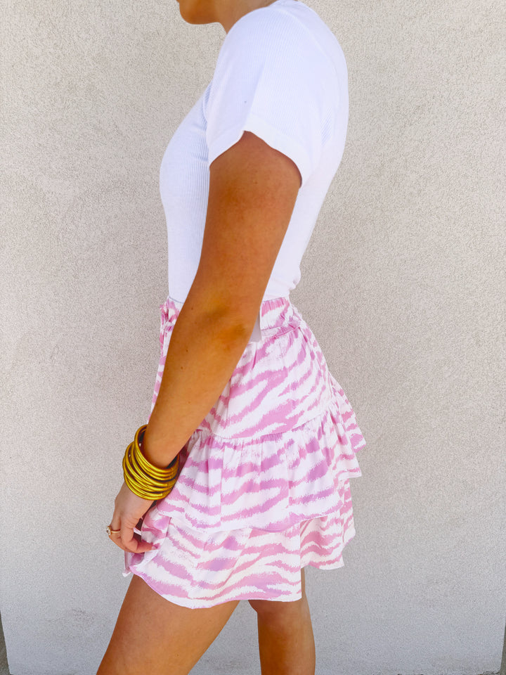 Pink Ruffle Skirt