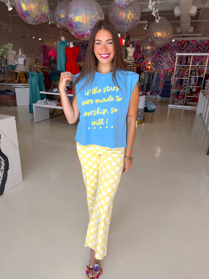 Daisy Dot Denim Pant