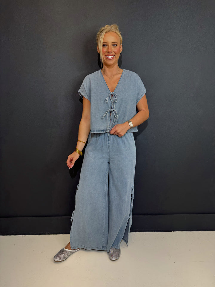 Delilah Denim Tied on the Side Pants