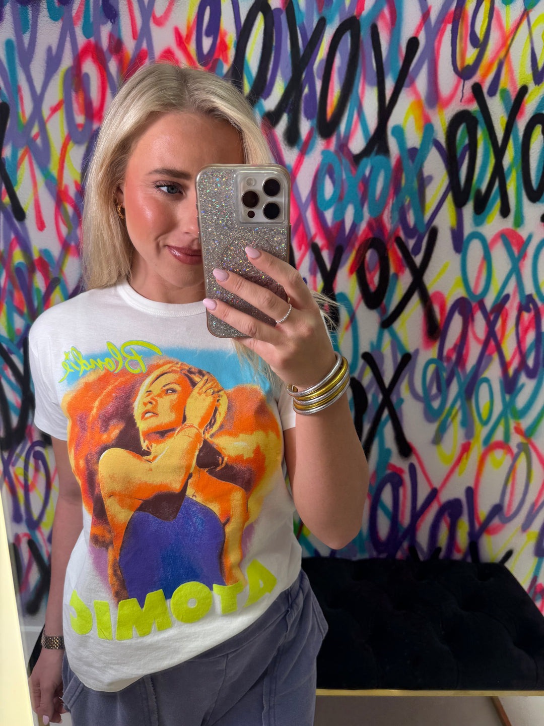 Blondie Atomic Ringer Tee