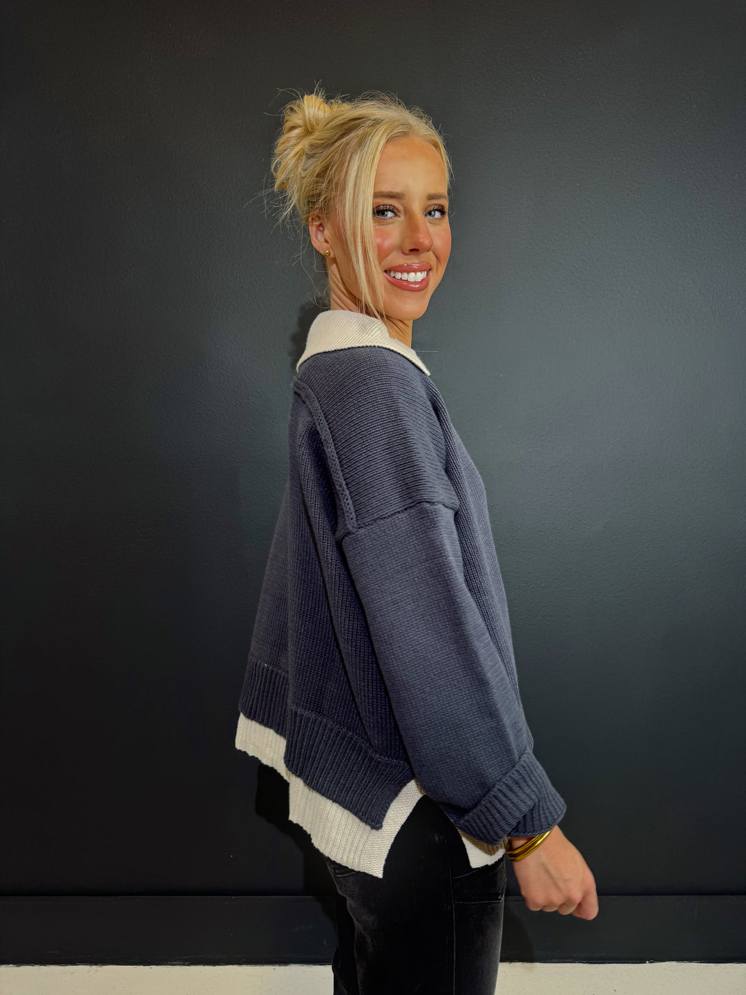 Rocky Navy Blue Sweater