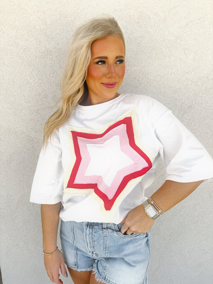 Star Patch Oversized Tee