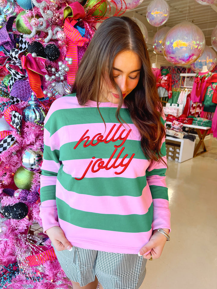 Holly Jolly Striped Sweater