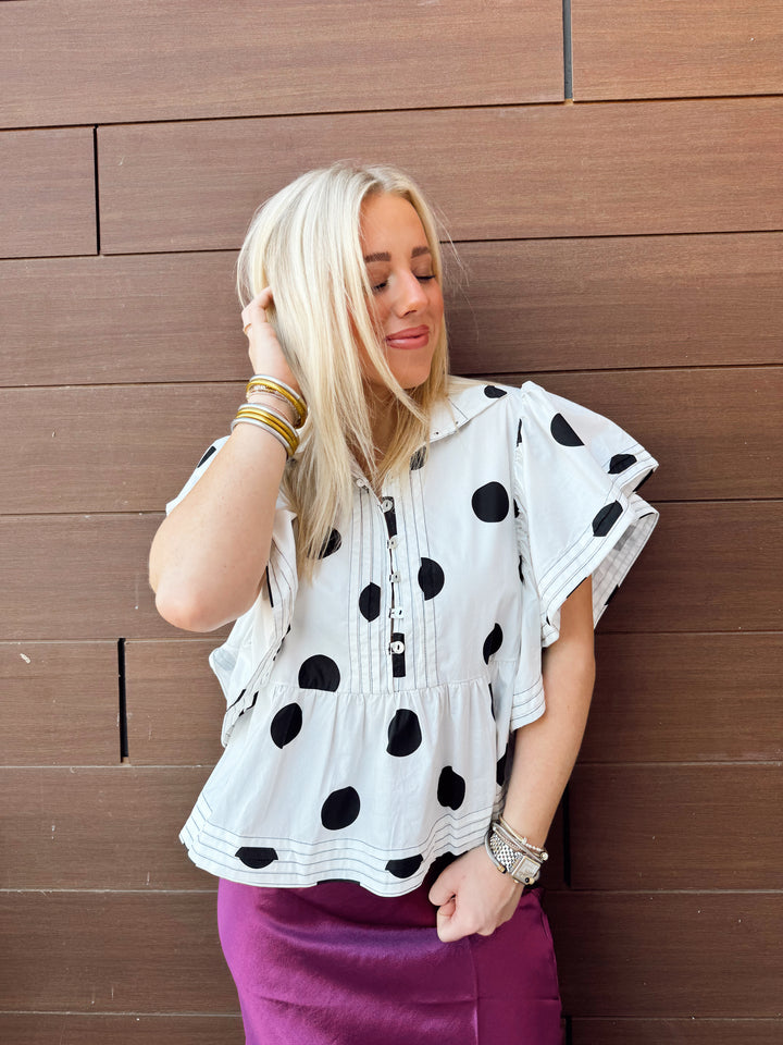 Pretty Woman Polka Dot Top