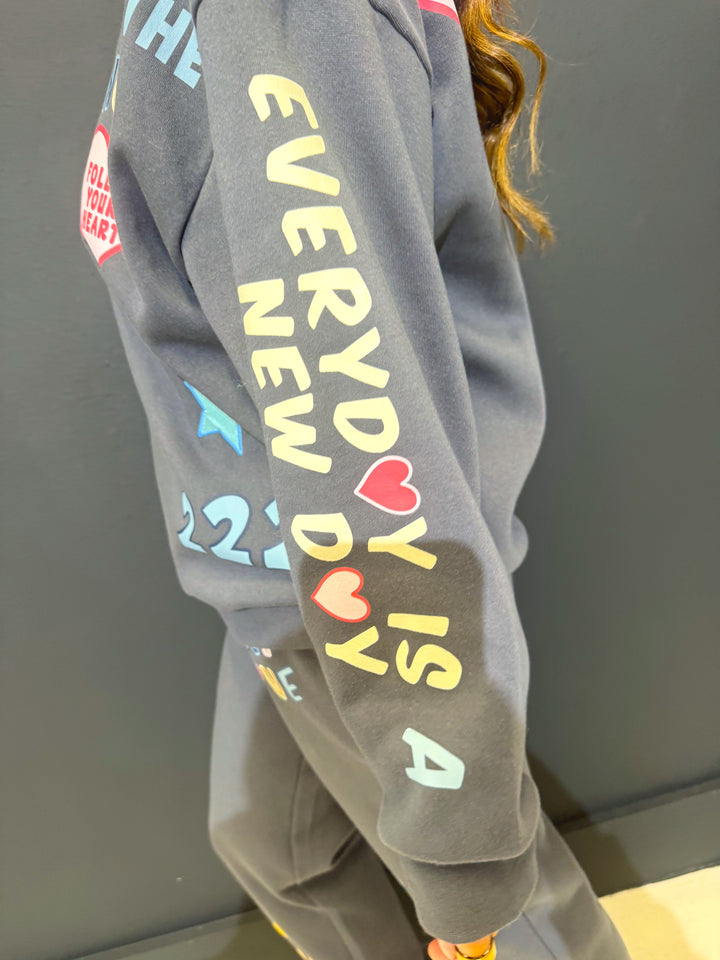 Charcoal Positive Patches Joggers