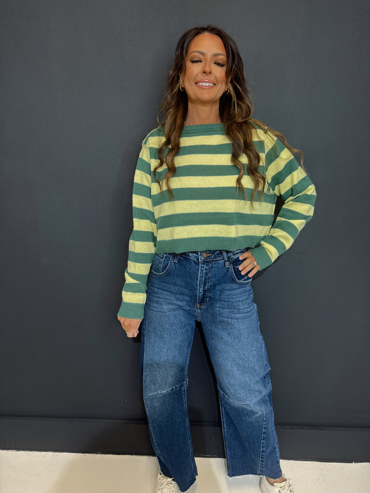 Don't Miss You Dark Barrel Jeans