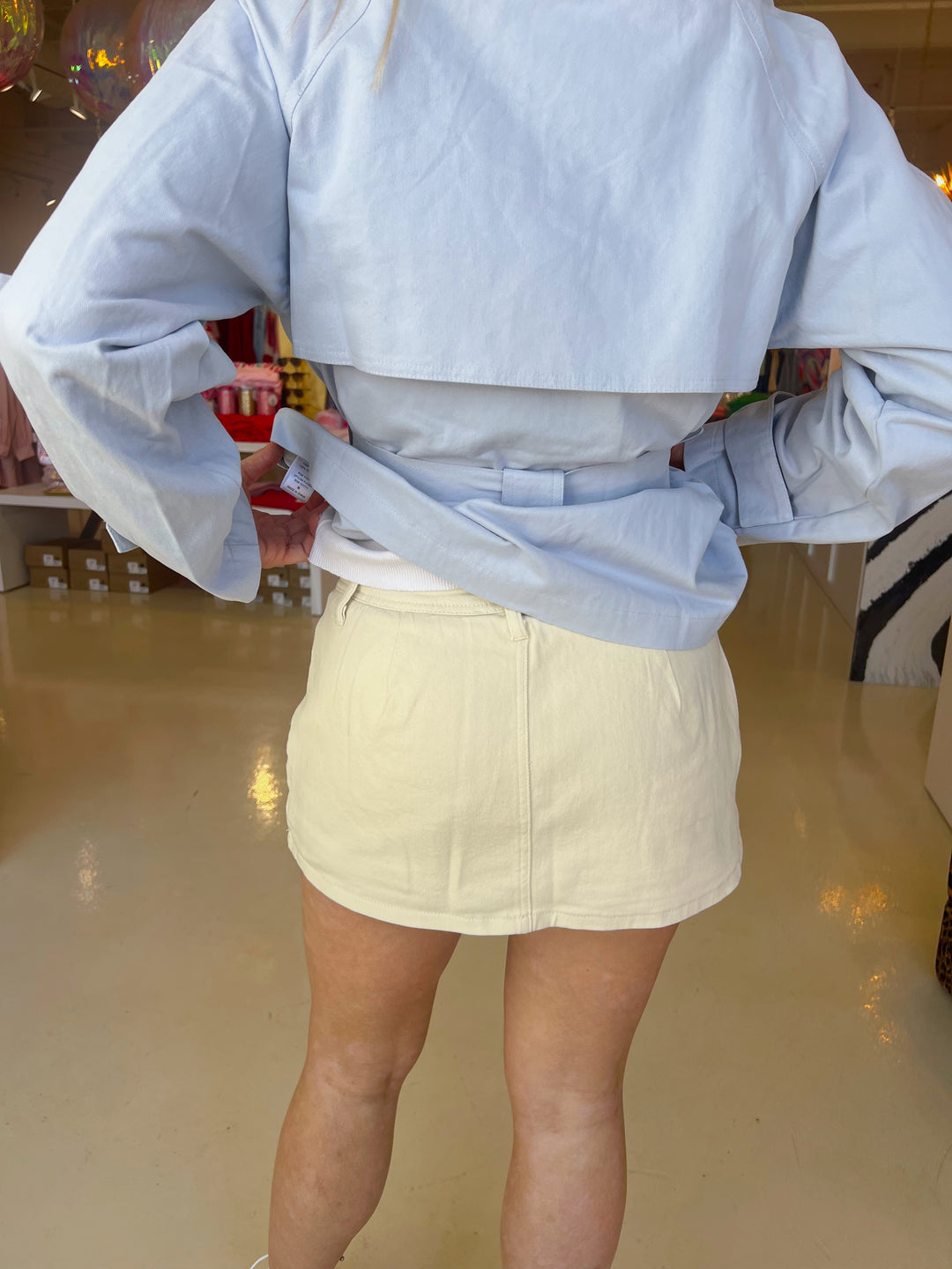 Ivory Oh So Spring Skort