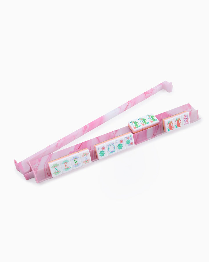 OH MY MAHJONG Pink Quartz Rack & Pusher Set