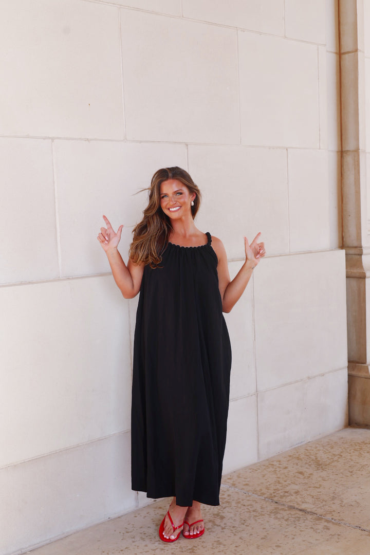 The Black Monaco Maxi Dress