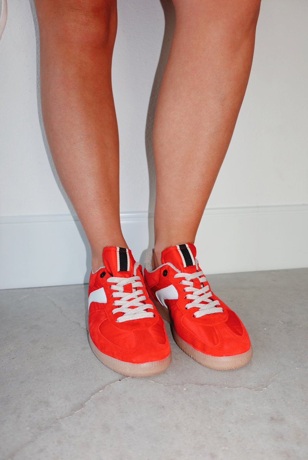 Sylvia Red Suede Sneakers
