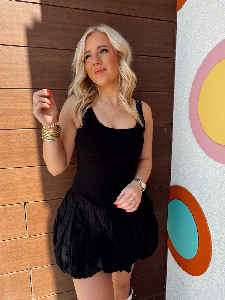 Sassy Black Bubble Dress