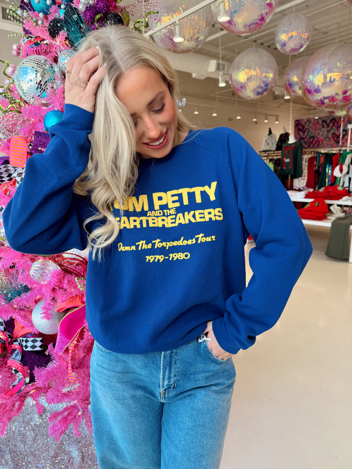 Blue Tom Petty Damn The Torpedoes Sweatshirt