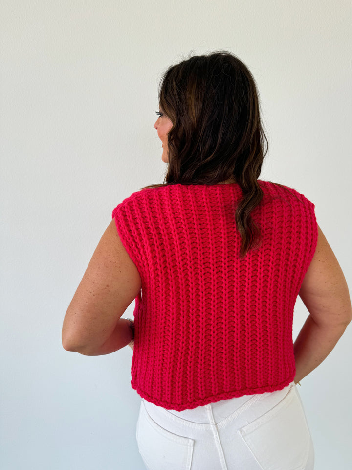 Cherry Charm Sweater Vest