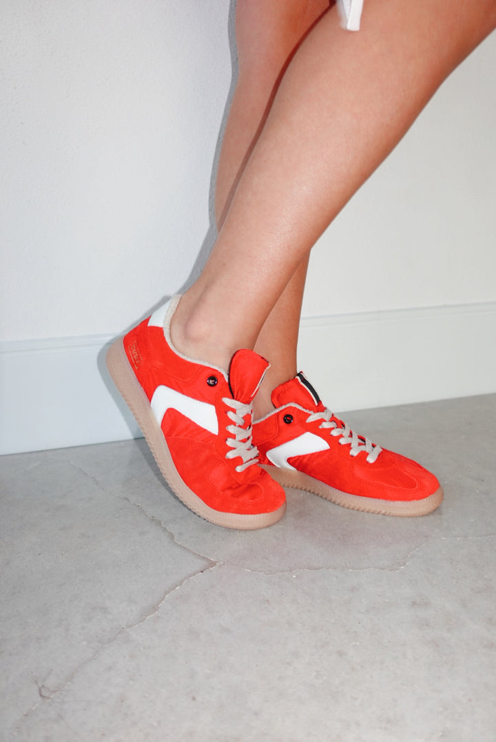 Sylvia Red Suede Sneakers