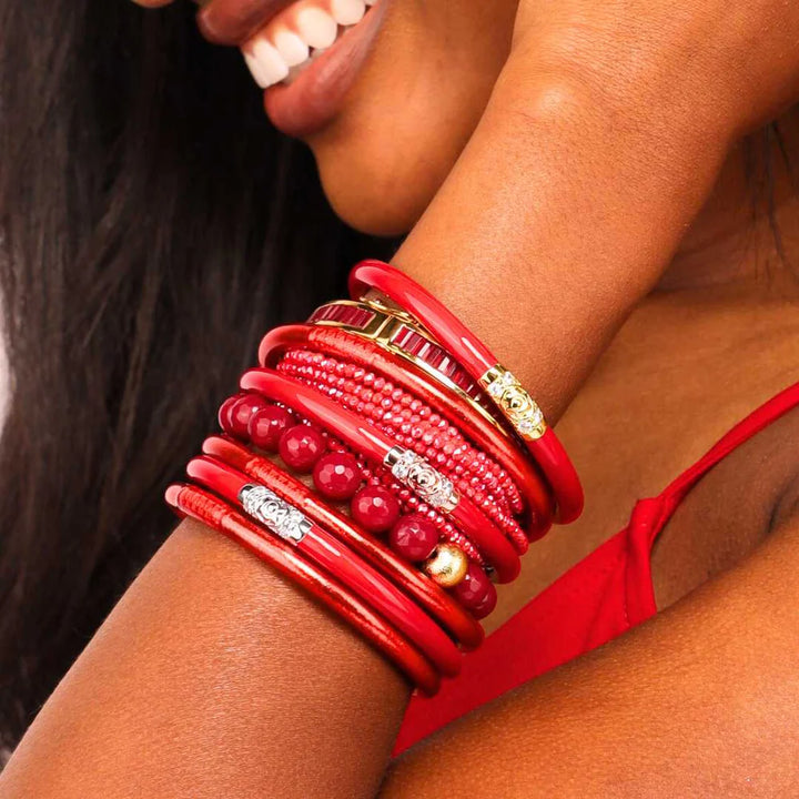 Red BudhaGirl Three Kings All Weather Bangles