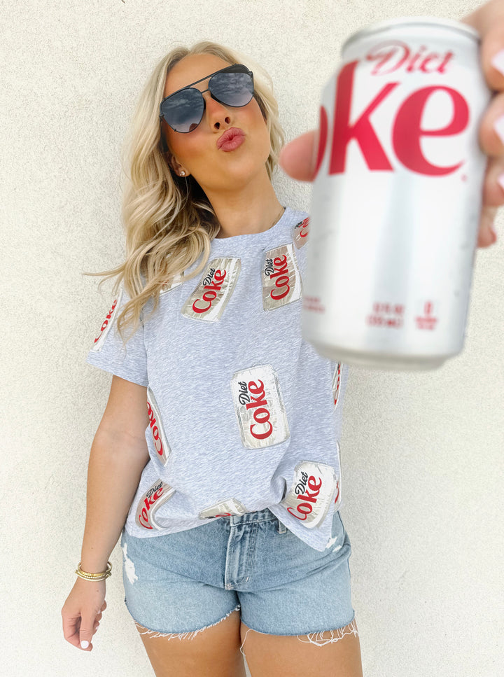 QOS Scattered Diet Coke Can Tee