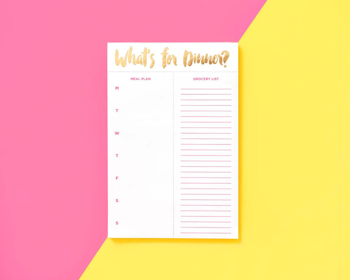 Meal Planning Note Pad