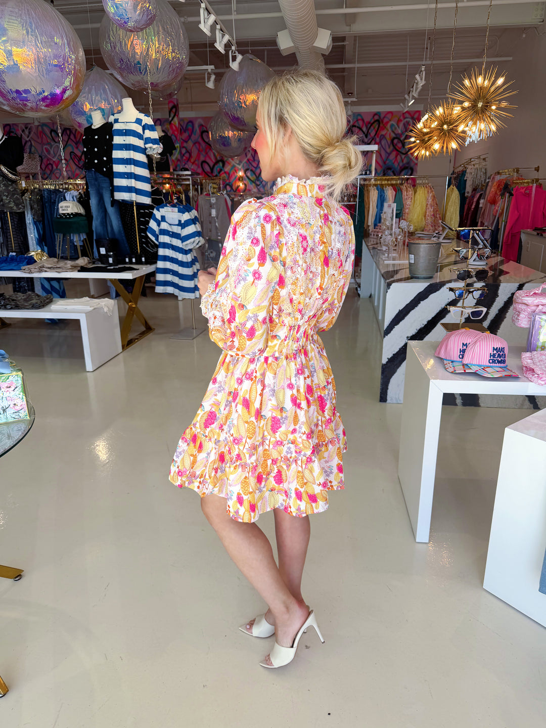 Feeling Fancy Silk Floral Dress