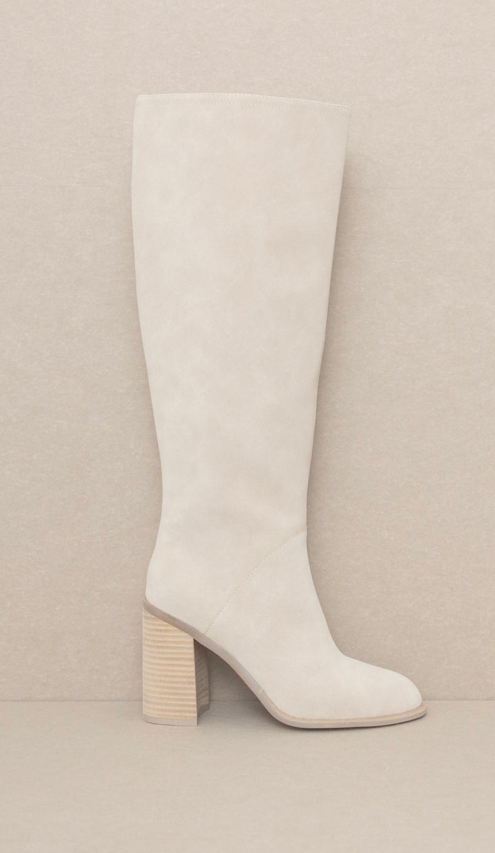 Shiloh Light Grey Suede Boots