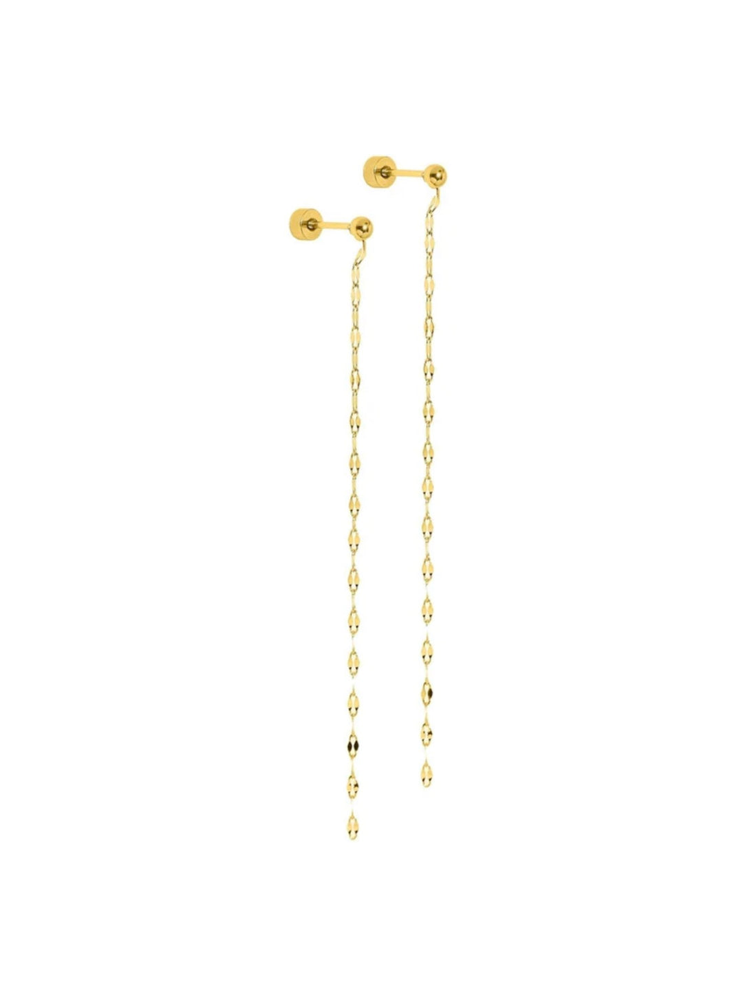 Screwback Stud Earrings Devin Duster Gold