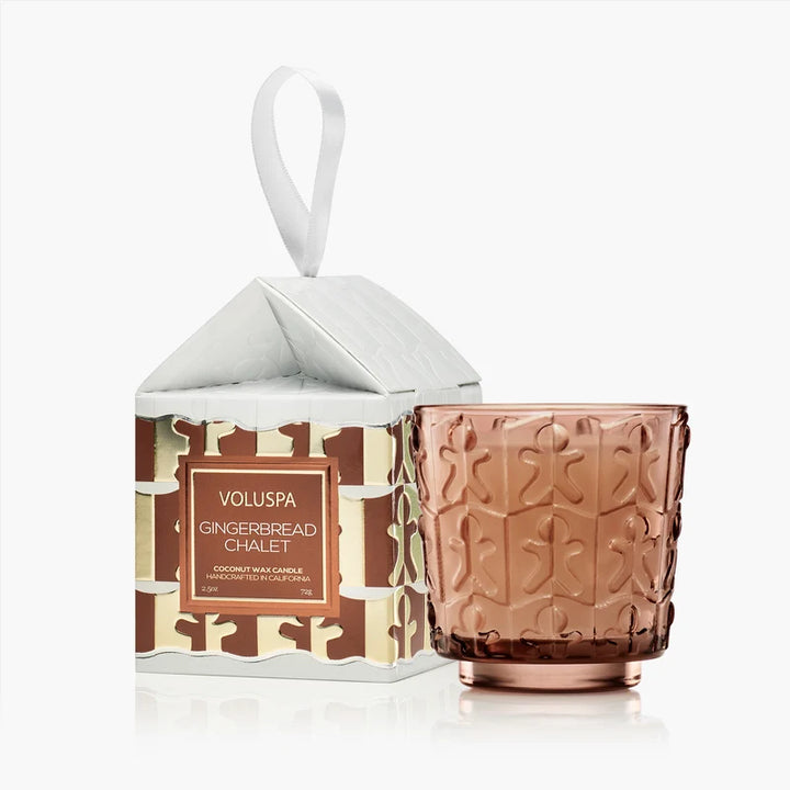 Voluspa Gingerbread Chalet Boxed Ornament Candle