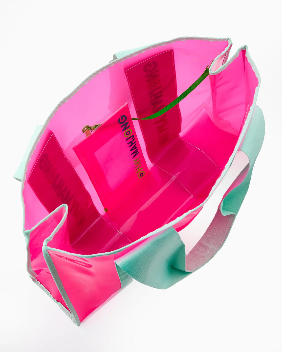 OH MY MAHJONG Pink Beach Bag
