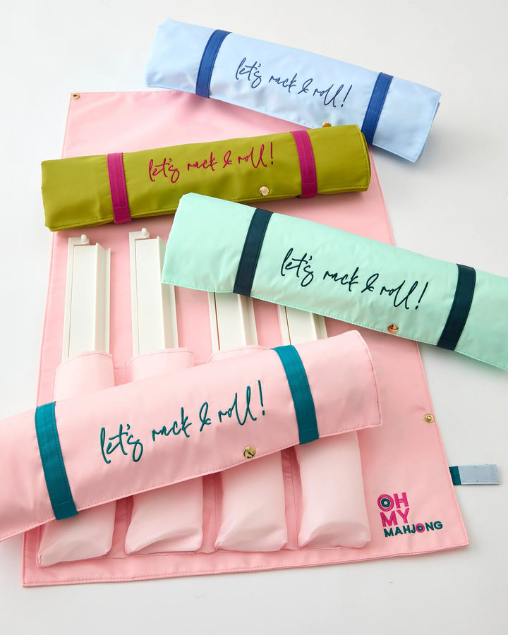 OH MY MAHJONG Mint Let's Rack & Roll Bag