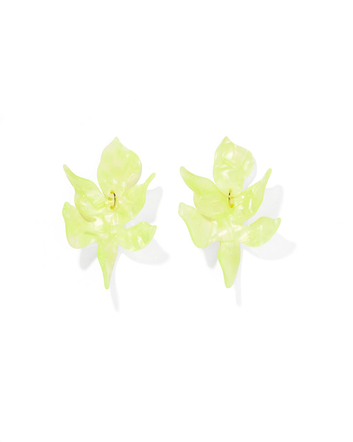 Flora Statment Earrings | Honeydew