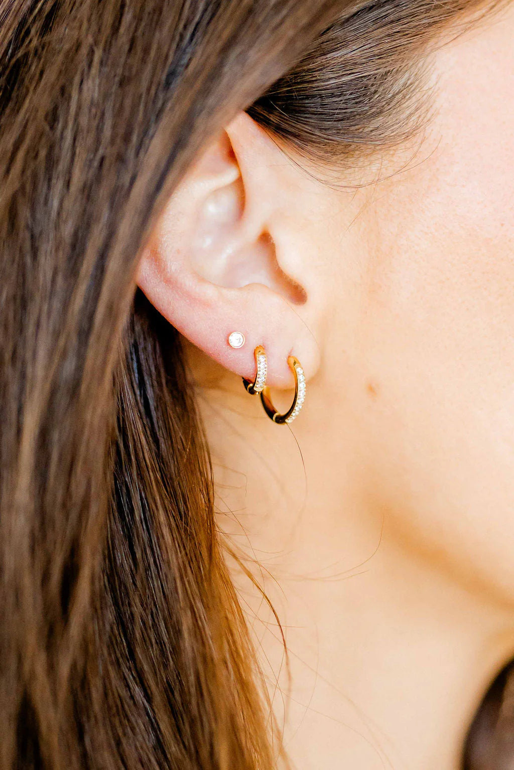 Scarlet Hoop Earrings