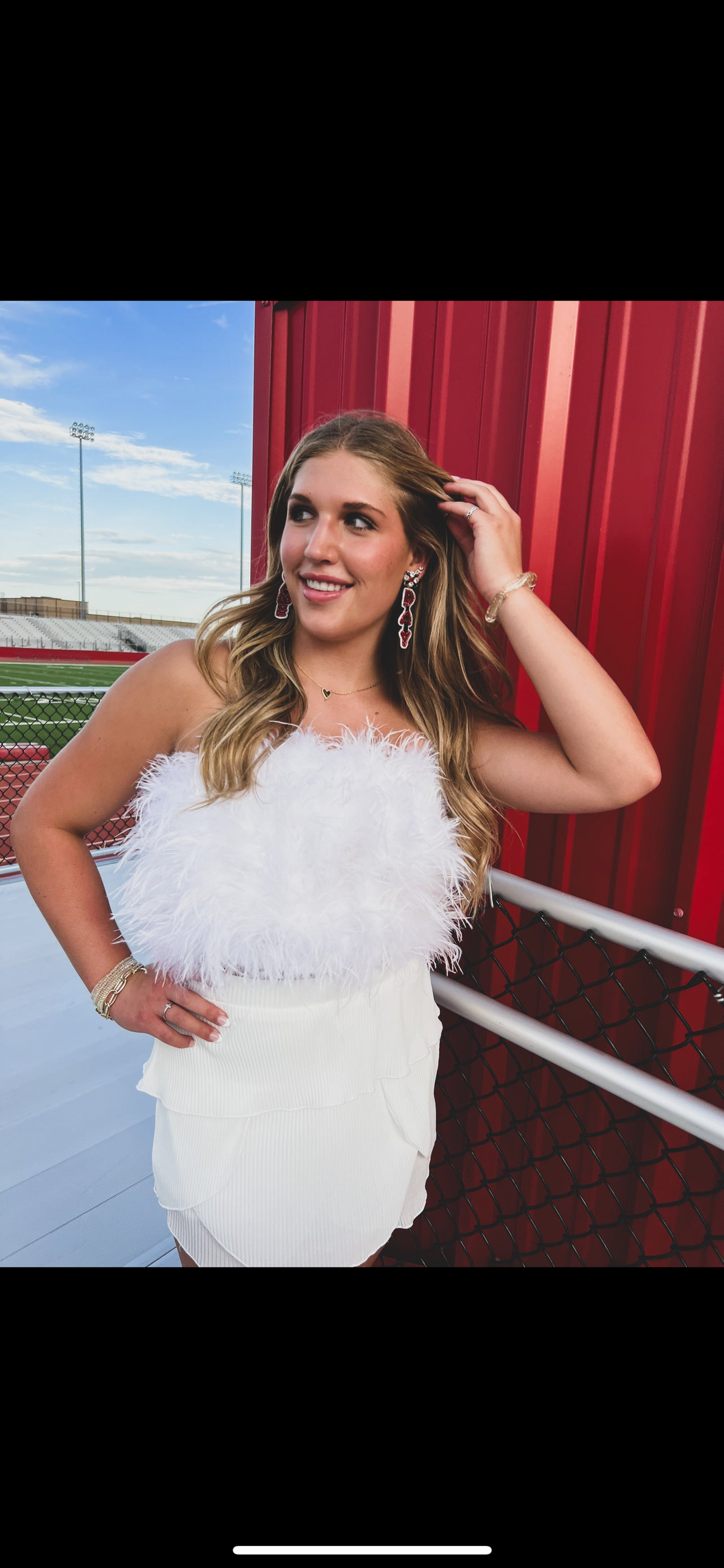Ivory Ruffle Skort