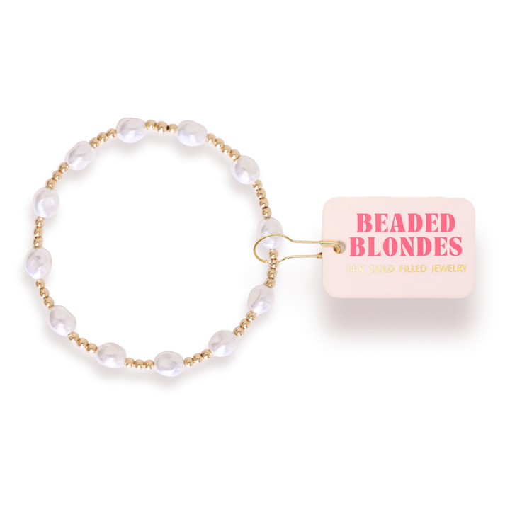 Beaded Blondes Pearl Bracelet Collection