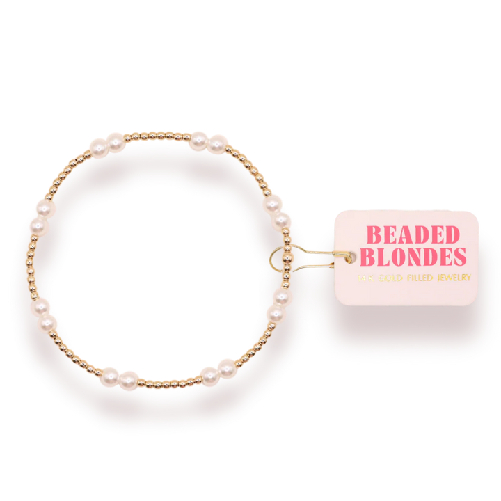 Beaded Blondes Pearl Bracelet Collection