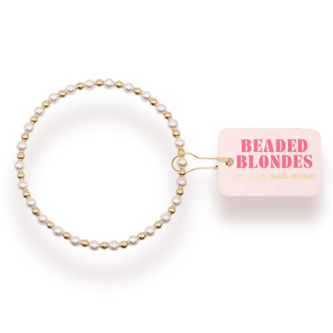 Beaded Blondes Pearl Bracelet Collection