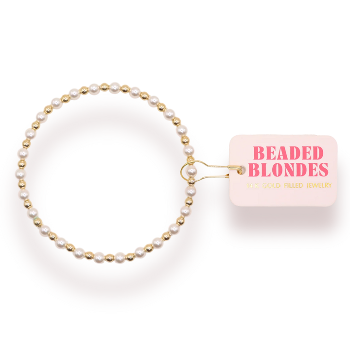 Beaded Blondes Pearl Bracelet Collection