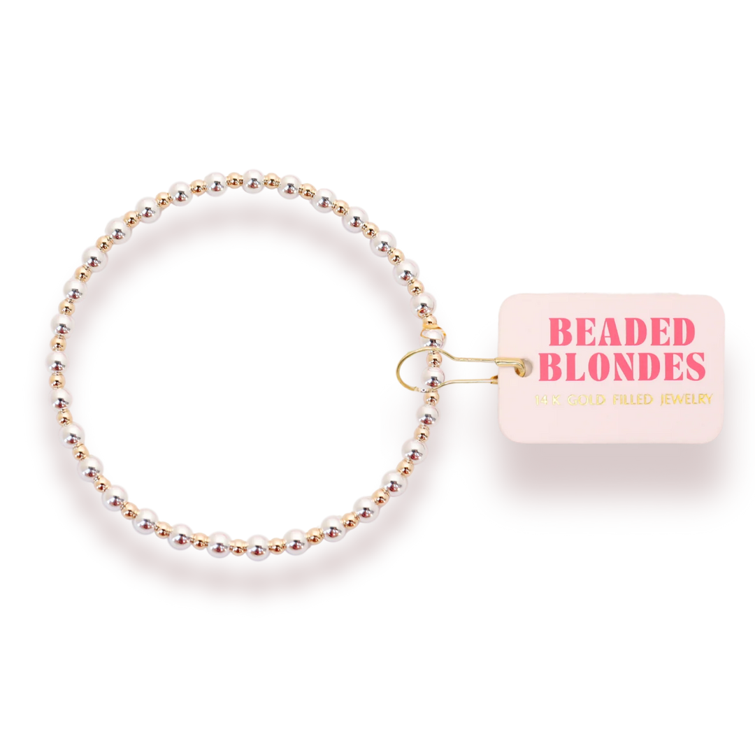 Gold Dainty Beaded Blondes