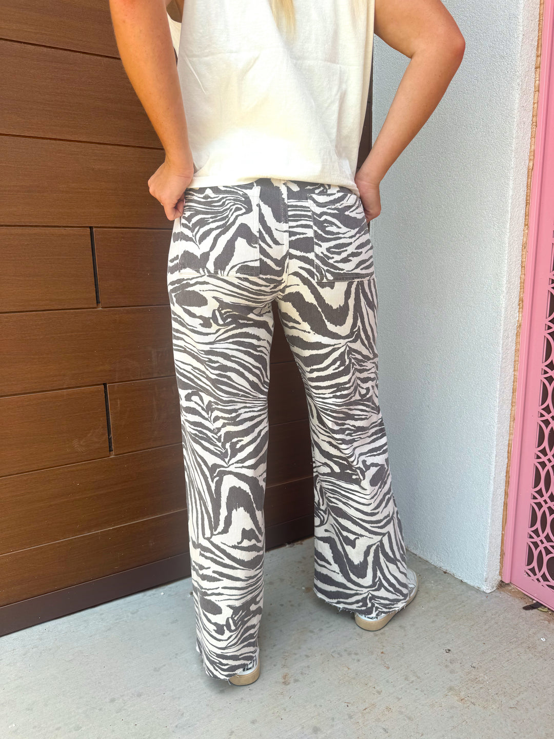 Blair Brown Zebra Print Pants