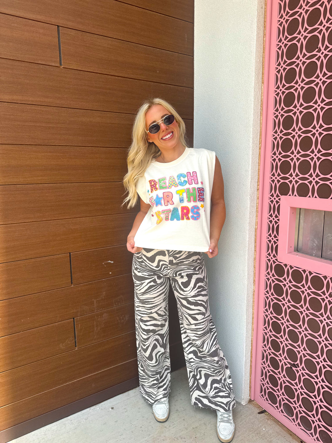 Blair Brown Zebra Print Pants