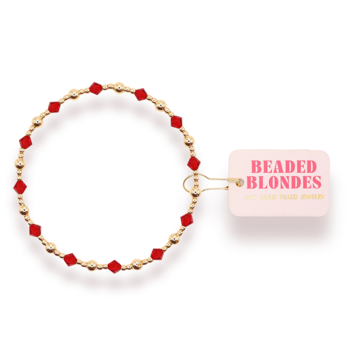 Bright Red June Bracelet