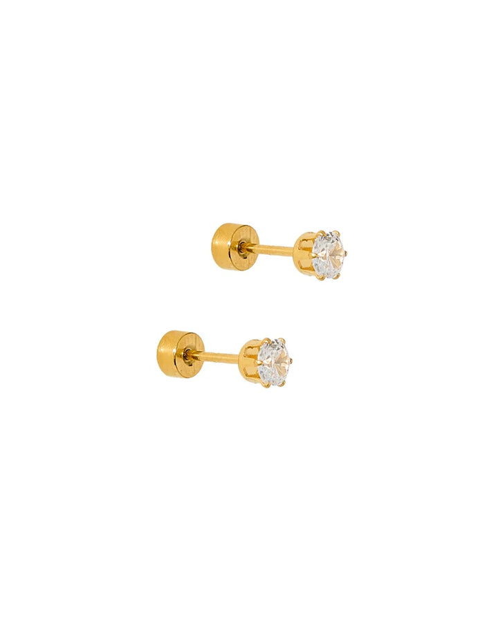Micro Helen Gold Screwback Studs