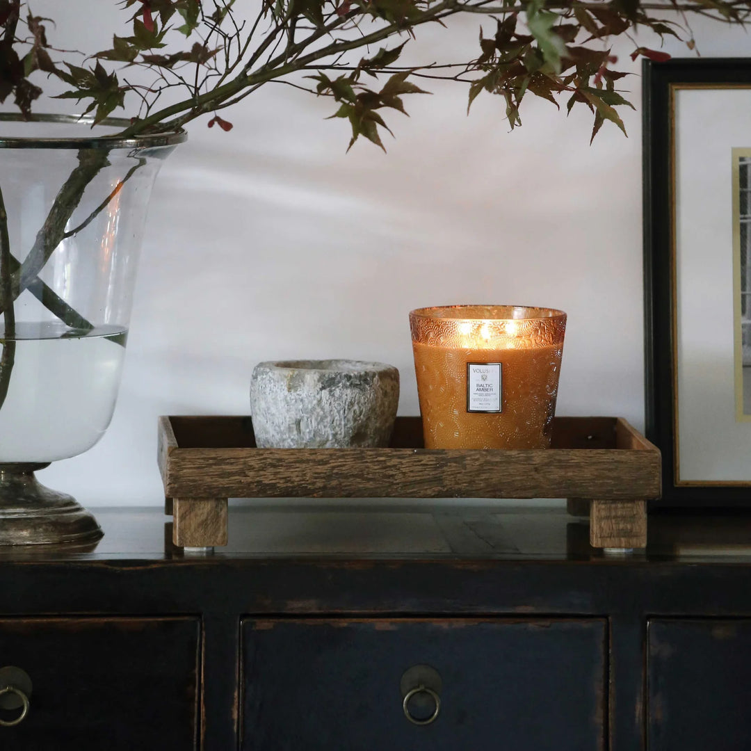 VOLUSPA- BALTIC AMBER 3 WICK HEARTH CANDLE