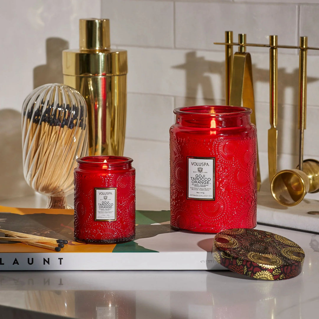 VOLUSPA-GOJI TAROCCO ORANGE SMALL JAR CANDLE