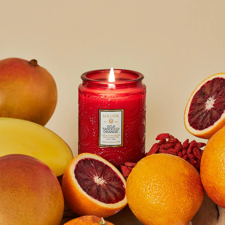 VOLUSPA-GOJI TAROCCO ORANGE SMALL JAR CANDLE