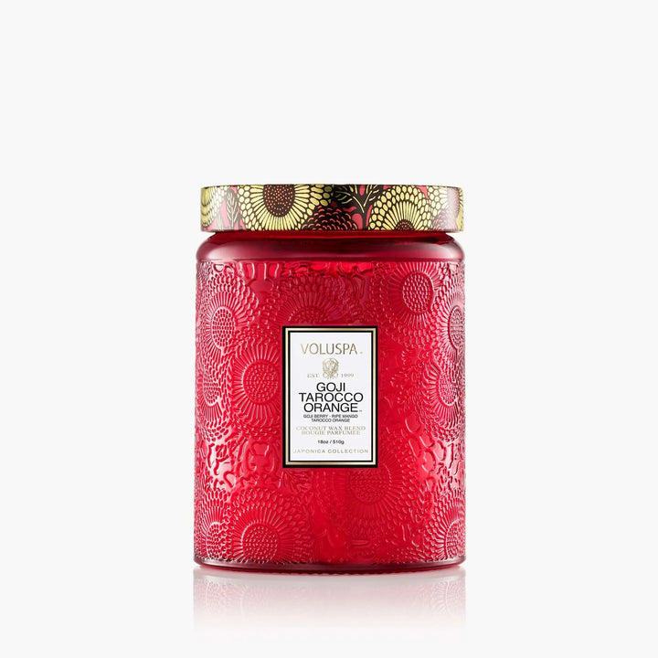 VOLUSPA-GOJI TAROCCO ORANGE LARGE JAR CANDLE