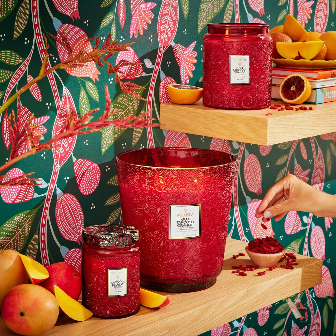 VOLUSPA-GOJI TAROCCO ORANGE LARGE JAR CANDLE