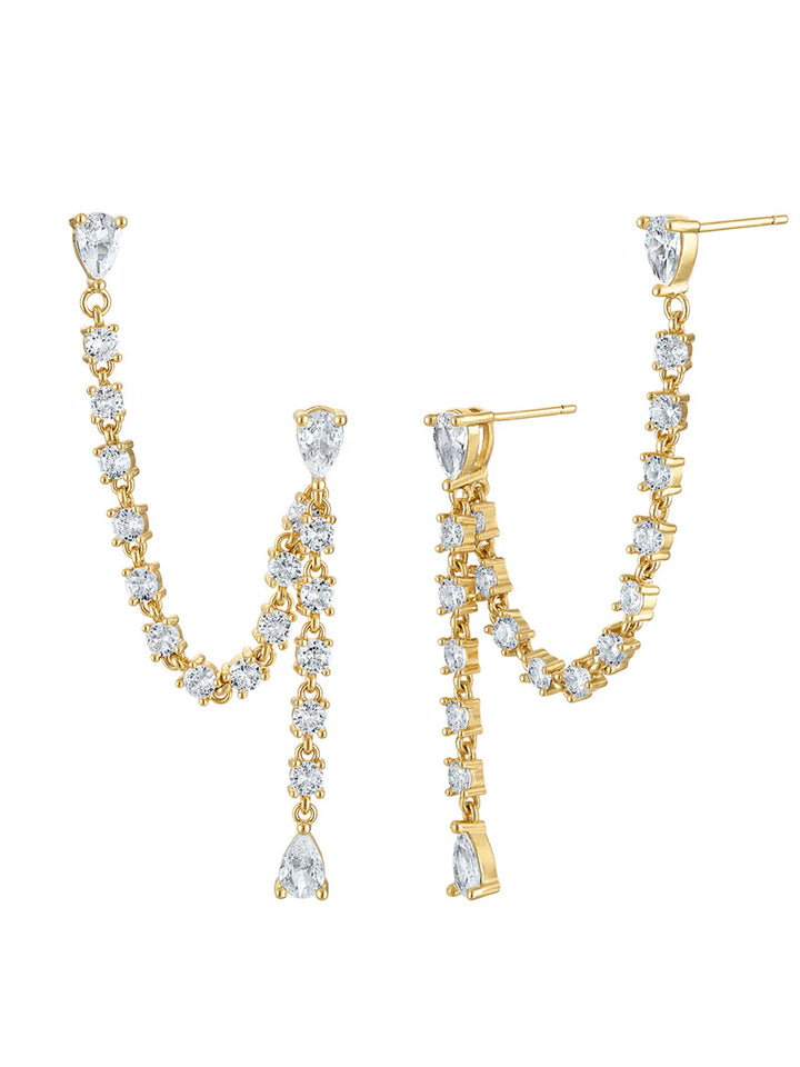 Hollis Double Earring in Gold