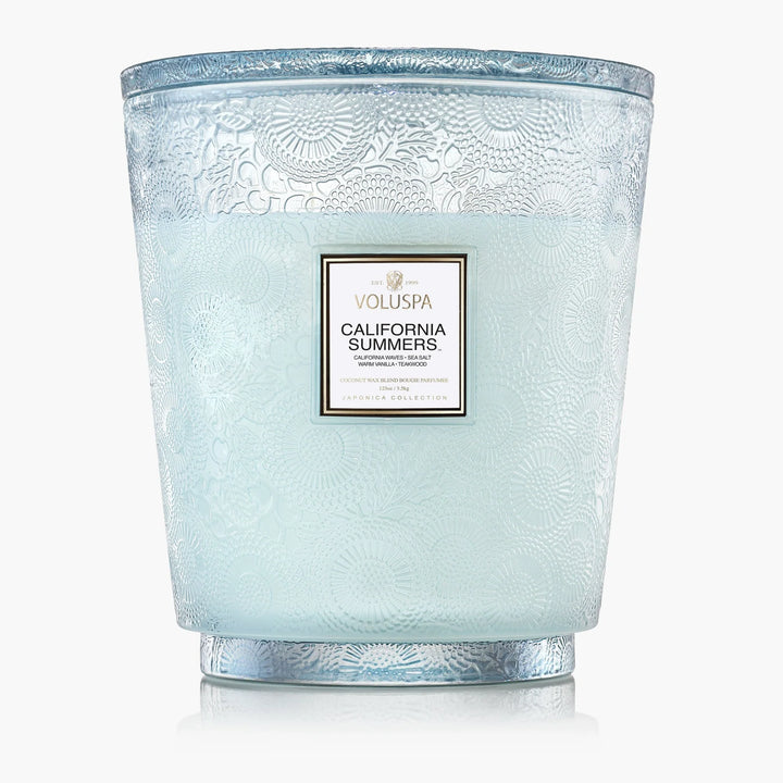 VOLUSPA-CALIFORNIA SUMMERS 5-WICK HEARTH CANDLE