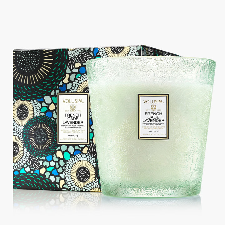 VOLUSPA- FRENCH CADE LAVENDER 3W HEARTH CANDLE