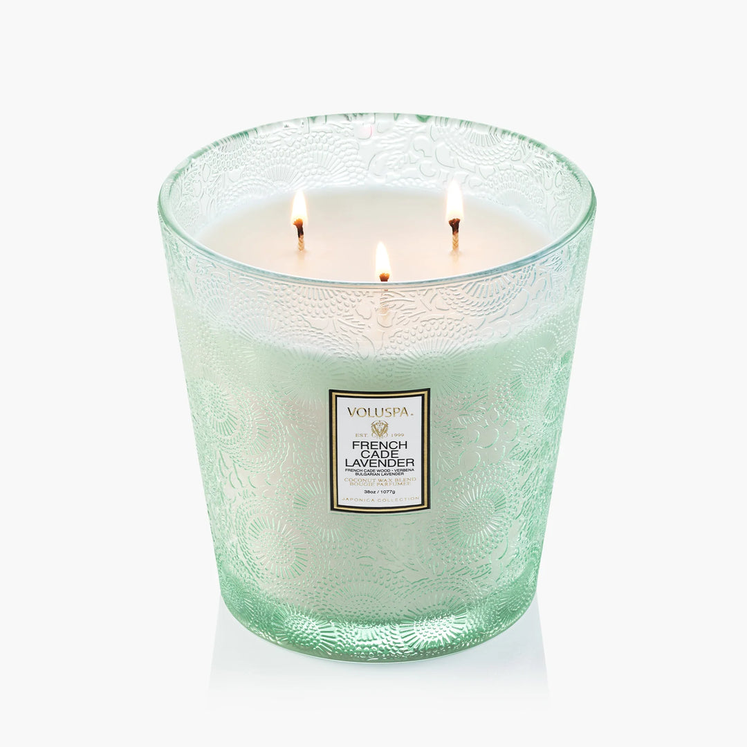 VOLUSPA- FRENCH CADE LAVENDER 3W HEARTH CANDLE