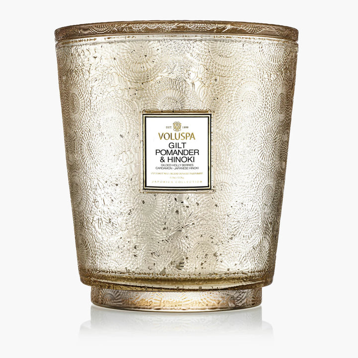 VOLUSPA-GILT 5 WICK HEARTH CANDLE