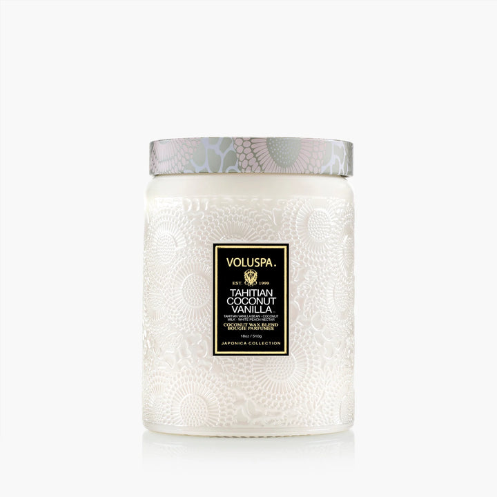 VOLUSPA-TAHITIAN COCONUT VANILLA LARGE JAR CANDLE